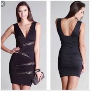 Nikibiki Black Backless Dress Cocktail Event Mini Dress